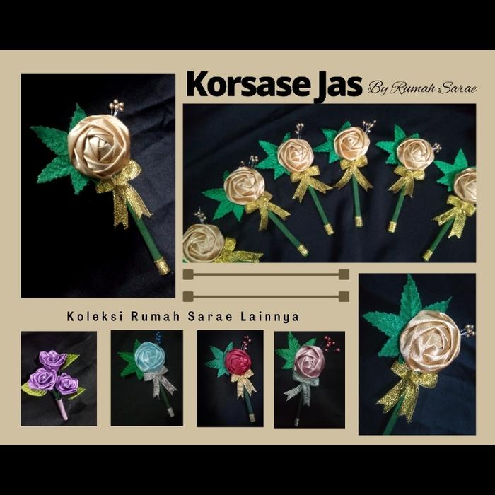 Bros Panitia Korsase Pin Jas Pengantin Gold