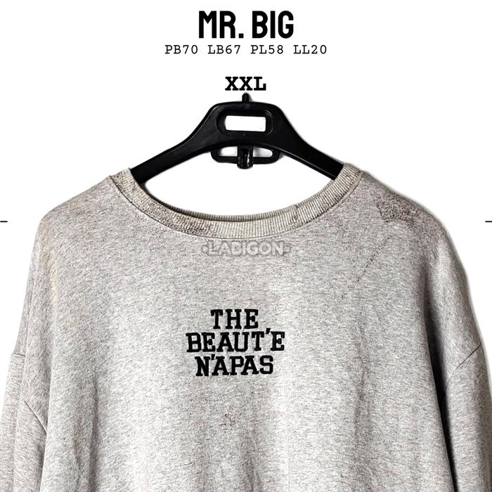 Crewneck Sweater Oversize Jumbo MR BIG Original Second Thrift XXL002