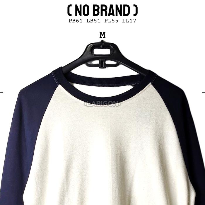Crewneck Sweater Twotone Original Second Thrift Preloved Korea Size M