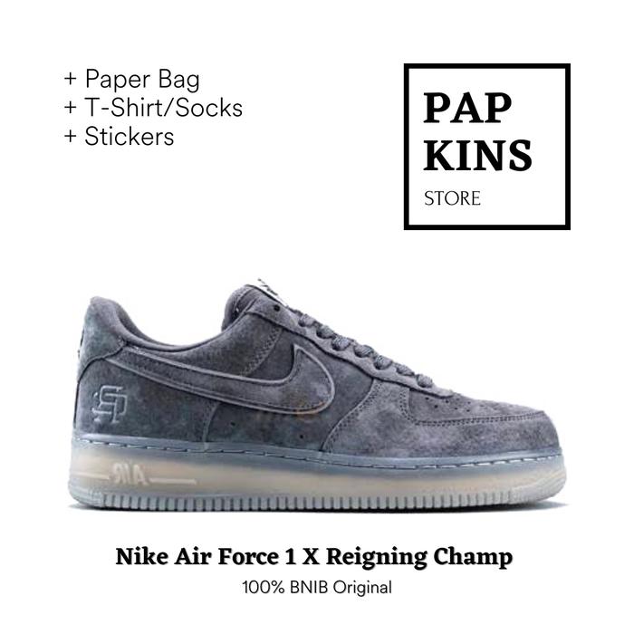 Nike Air Force 1 X Reigning Champ Grey Original BNIB / sneakers pria