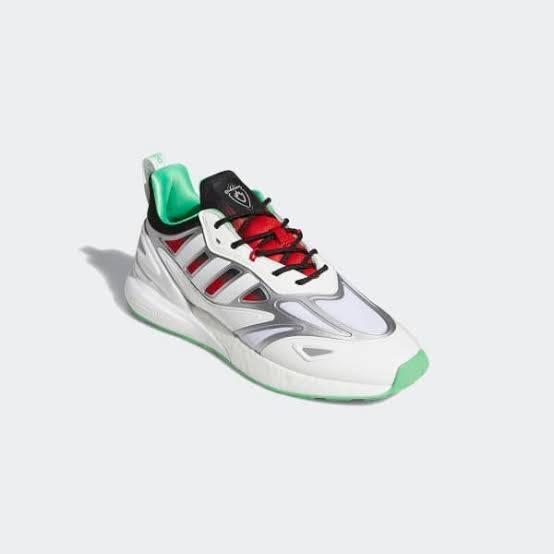 Sepatu Adidas zx 2k boost X Marvel white silver men original