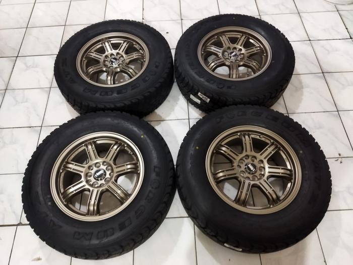Velg Mobil Bekas Ring 16 SIAK HSR R16X7 Lubang 5 BAN AT 235 70 R16
