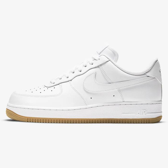 NIKE AIR FORCE 1 '07 WHITE GUM LIGHT BROWN ORIGINAL