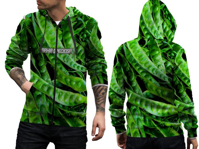 Jaket Hoodie Zipper premium PETAI / Jaket Petai / Jaket Gambar Petai