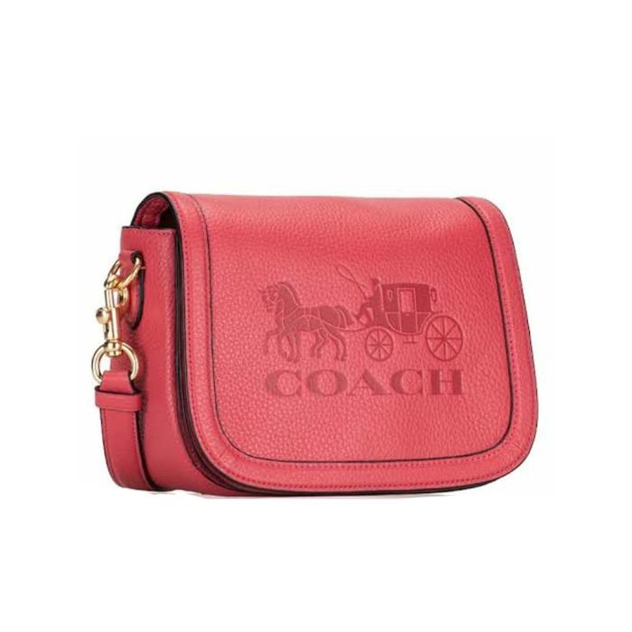Coach C4058 Saddle Bag with Horse and Carriage Poppy Vintage Mauve