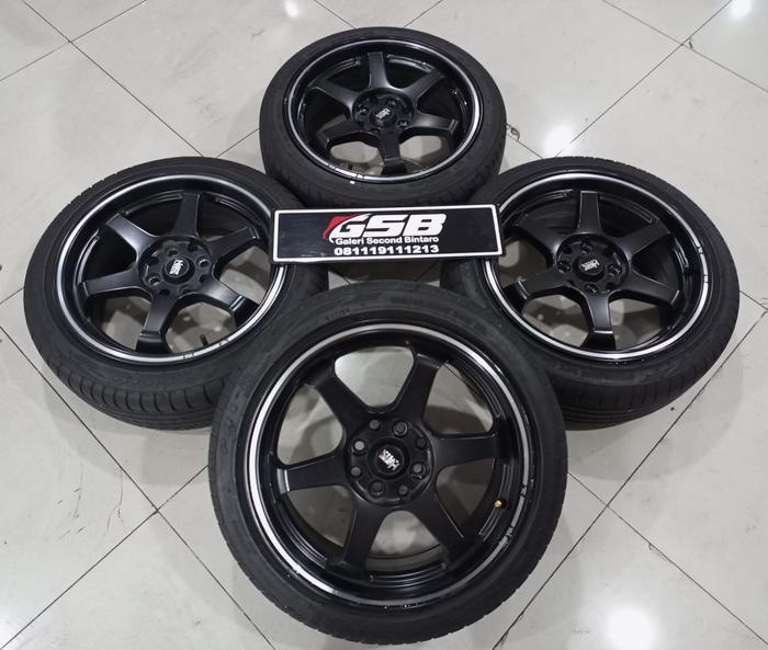 Velg Mobil Bekas HSR Tokyo Ring 16 Lebar 7 Pcd 4x100/4x114 + Ban