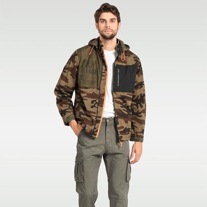 Jaket Parka Pria Original MGEE 3451C Outdoor Leon 003 Olive