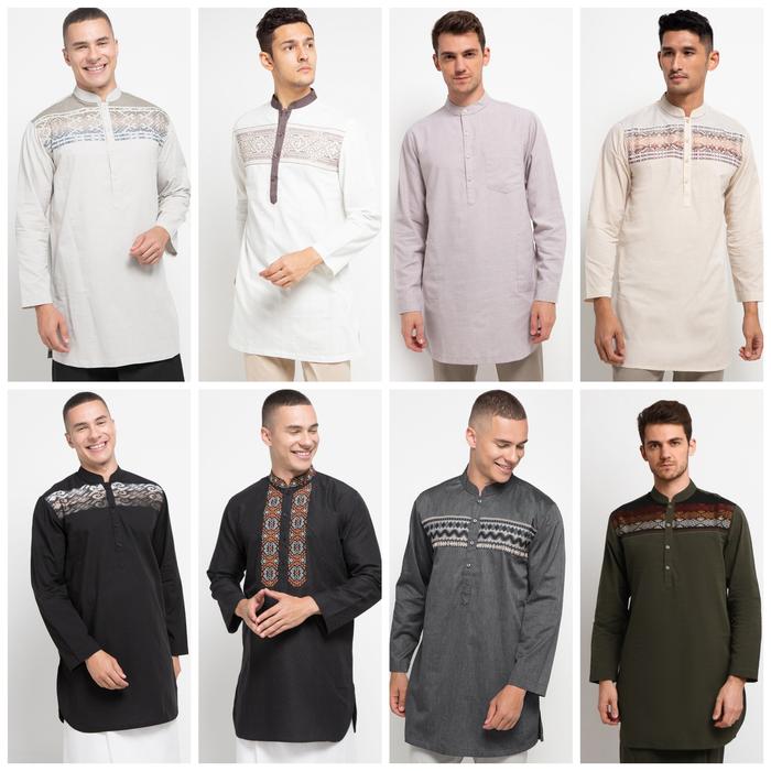 Baju Koko Kurta Modern Remaja Dewasa Ramadhan Premium Branded Original. Baju Muslim Pria. Baju Lebar