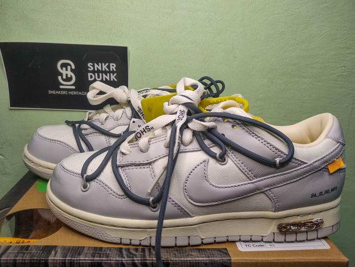 Off-White x Nike Dunk Low 'Lot 41 of 50' DM1602-105|100% Original