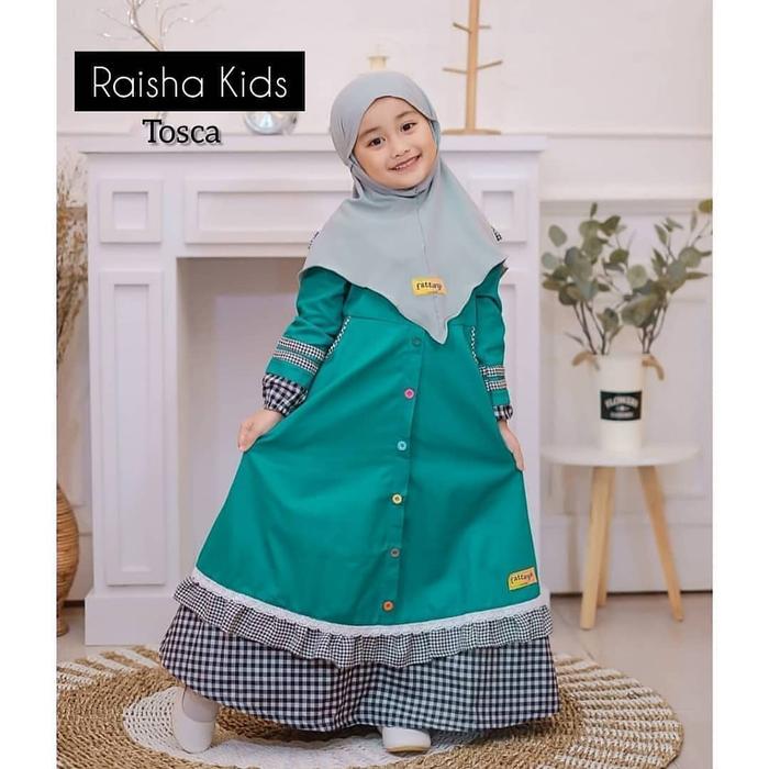 RAISHA KIDS SYARI Baju Anak Gamis Wanita Terbaru Simple