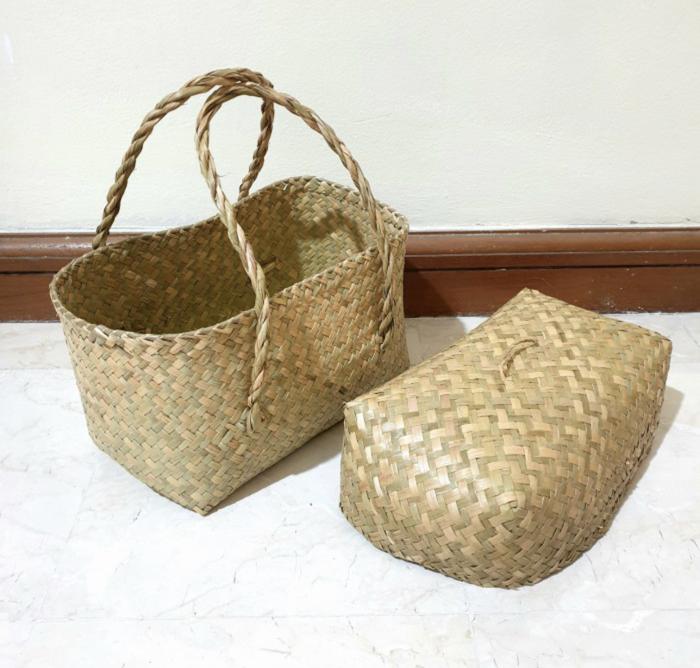 Tas Purun Tutup / Tas Hampers / Tas Besek Purun