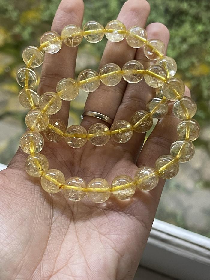 Ice citrine 7A TOP bead 10mm