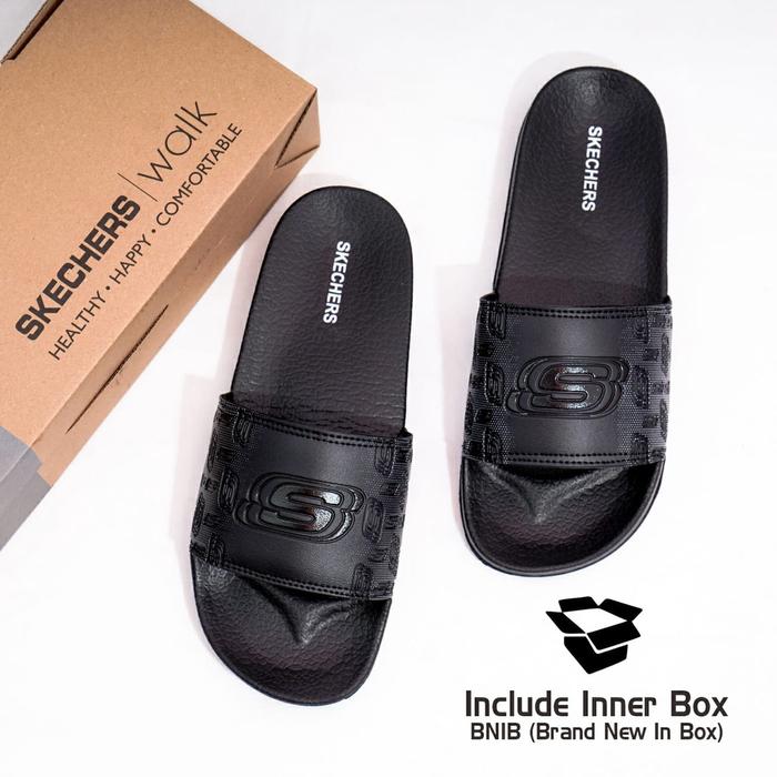 Sandal Skechers Slide Pria Original Terbaru Sendal Pria Selop Kekinian