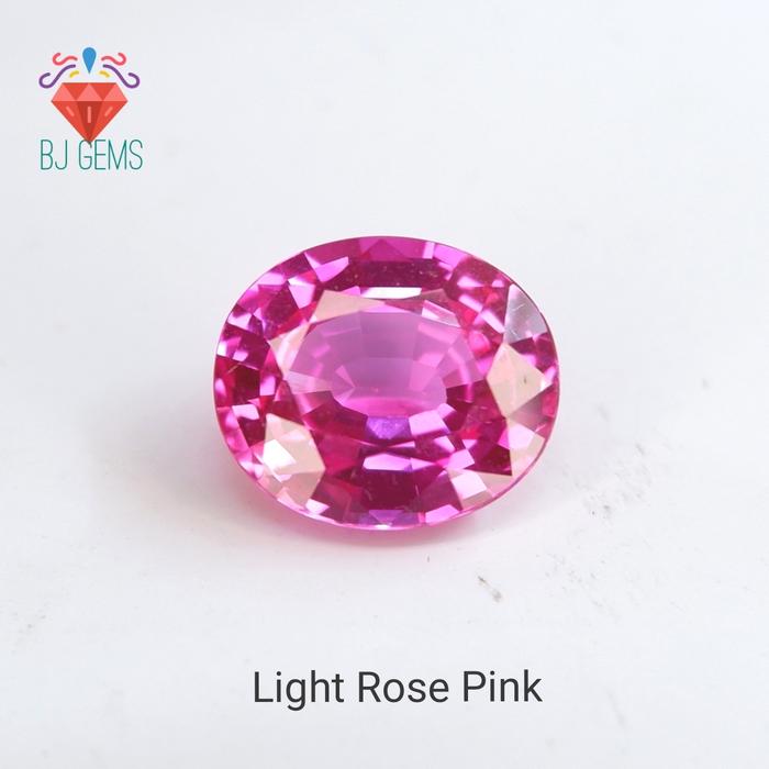 Batu Permata Ruby Catam Light Pink 9 Mohs Original