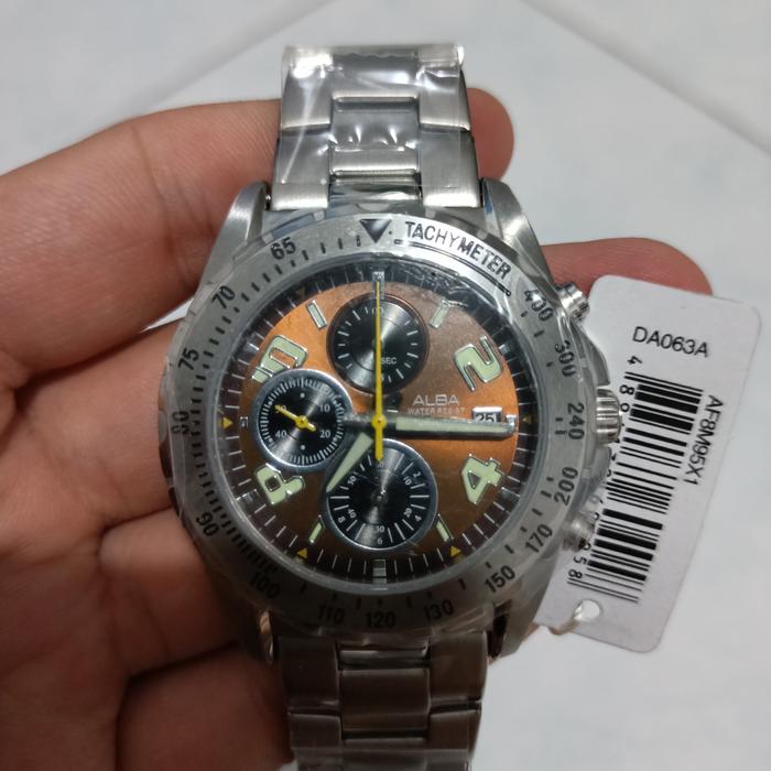 Jam Tangan Alba Pria AF8M95 AF8M95X1 Original Bergaransi 1 Tahun