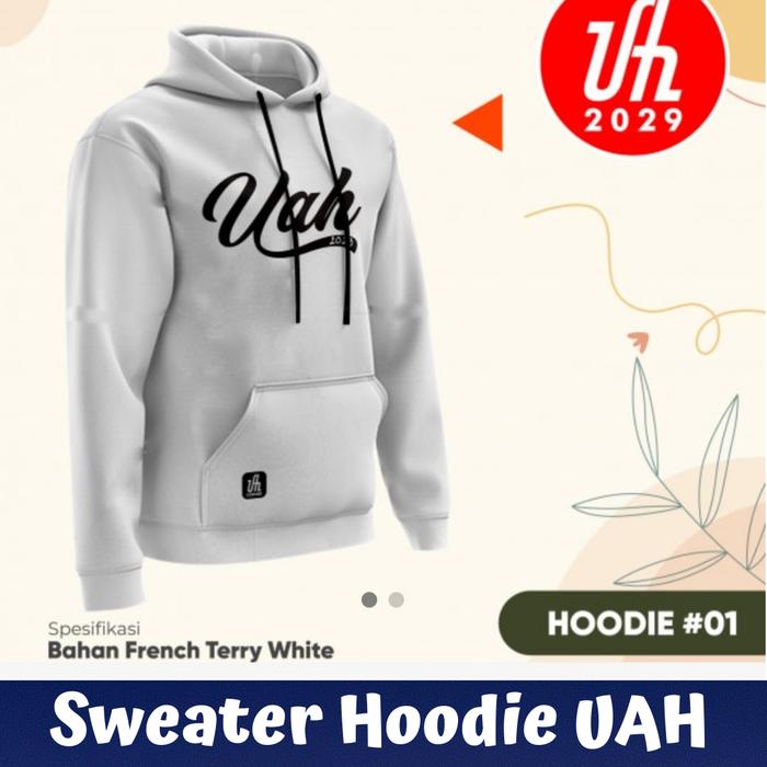 BARU Hoodie sweater ustadz Adi Hidayat UAH pria dewasa bahan tebal sab
