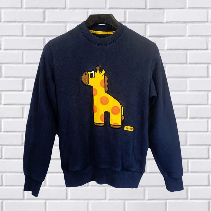 SWEATER CREWNECK PANCOAT JERAPAH ORIGINAL, SECOND THRIFT SZ S-M, CN124