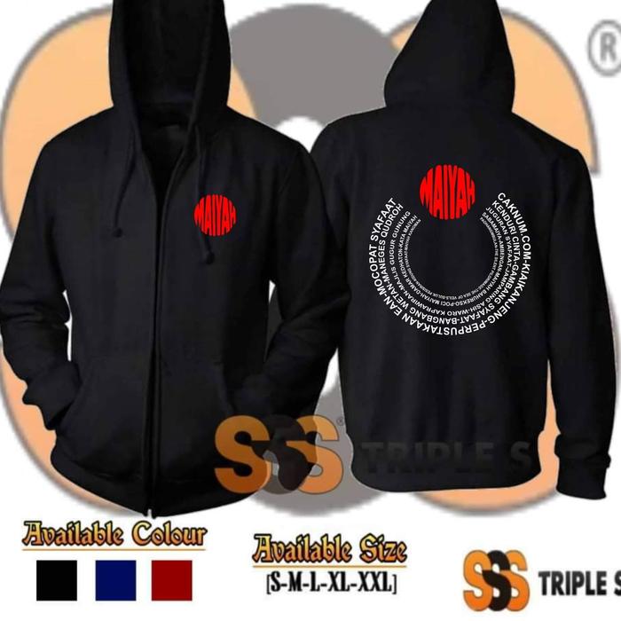 JAKET RESLETING MAIYAN CAK NUN KEREN HOODIE ZIPPER