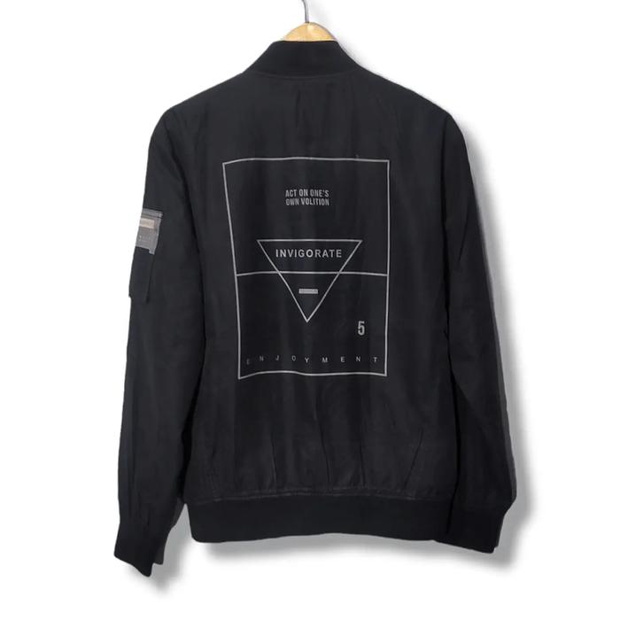 FRANK STONE Bomber Jacket Black Size tag 100 fit L (P67xL56)