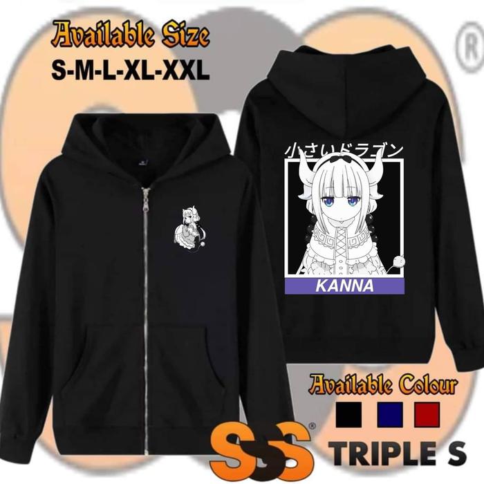 HOODIE ZIPPER KANNA KAMUI KOBAYASHI SAN CHI NO MAID DRAGON ANIME JAKET