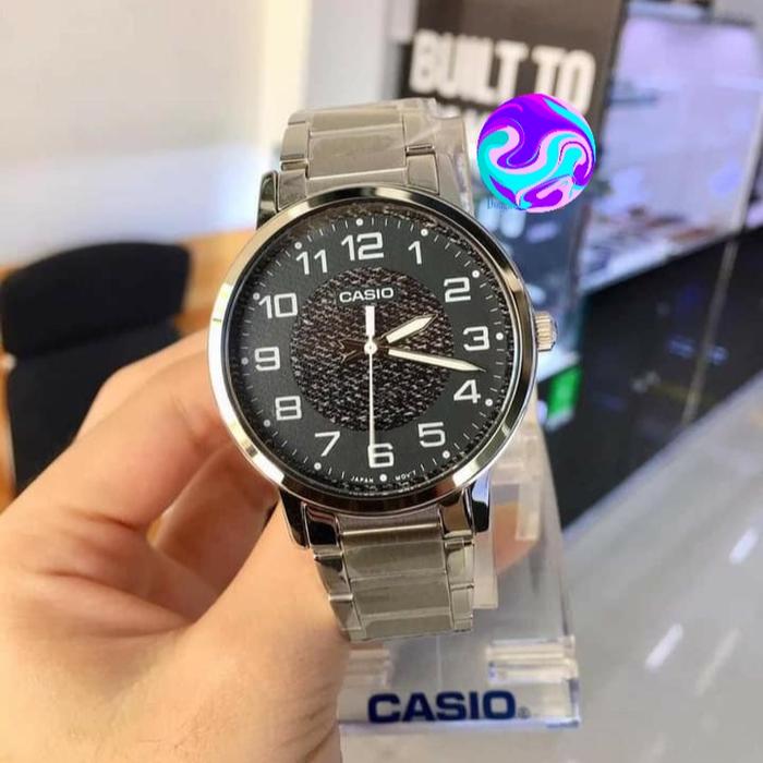 JAM TANGAN PRIA CASIO MTP-E159D-1B MTPE159D-1B ORIGINAL GARANSI 1TAHUN