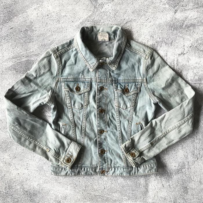 Jaket Jeans Blue Washed Second Original