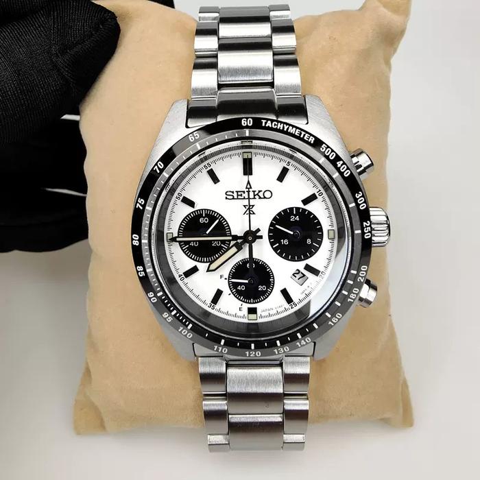SEIKO PROSPEX PANDA SSC813P1 SSC813 SOLAR SPEEDTIMER CHRONO ORIGINAL