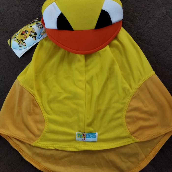 Jilbab anak bayi lucu instan merk Refanes karakter bebek