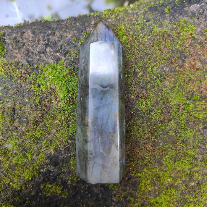 Natural labradorite obelisk 98gr