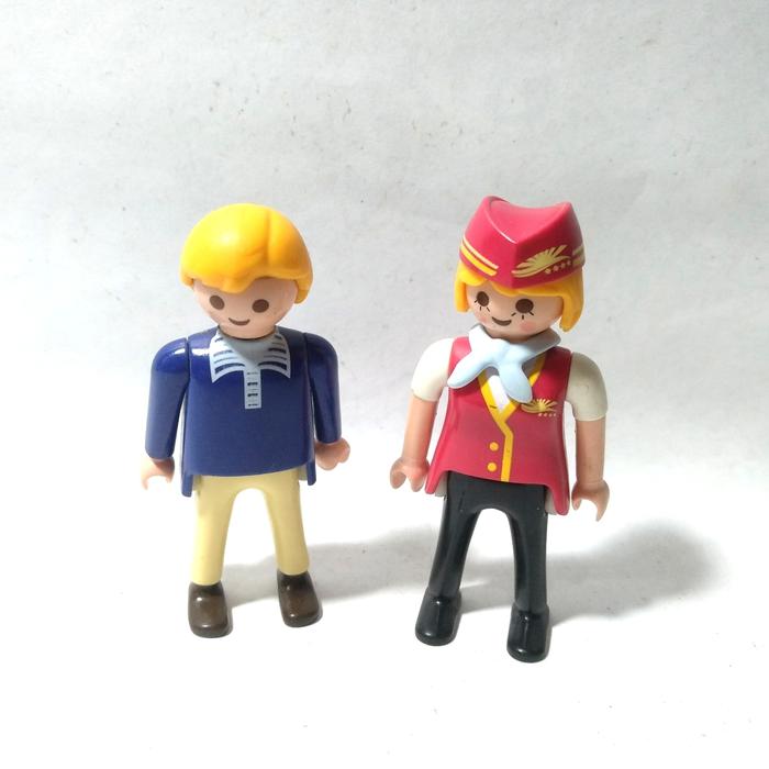 Lego Pramugari Flight Cabin Stewardess 1997 Attendant 1990 Playmobil Geobra Toys
