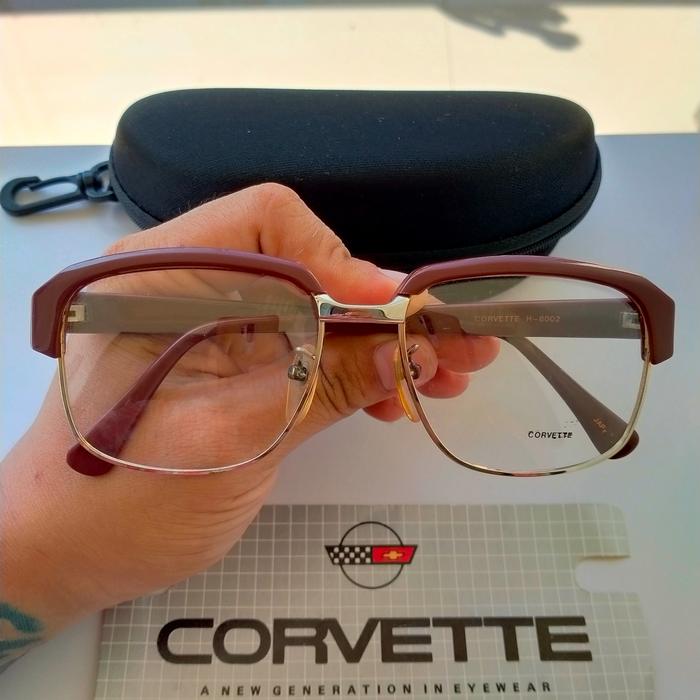 Vintage clubmaster sunglasses/vintage frame 80s Brand: CORVETTE nos