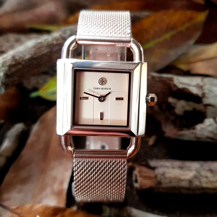 Jam Tangan Wanita T0RY BVRCH Original TBW7200 All Steel Rosegold