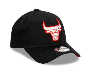 Topi New Era 9Forty K-Frame Chicago Bulls Black/Scarlet/White Snapback