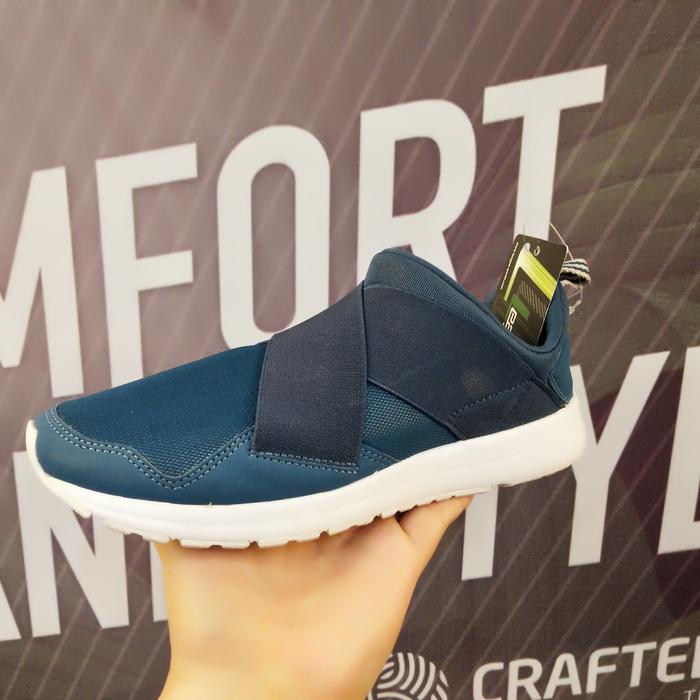 Sepatu League Biru Vault Slip on Pria Sneakers Cowo Original