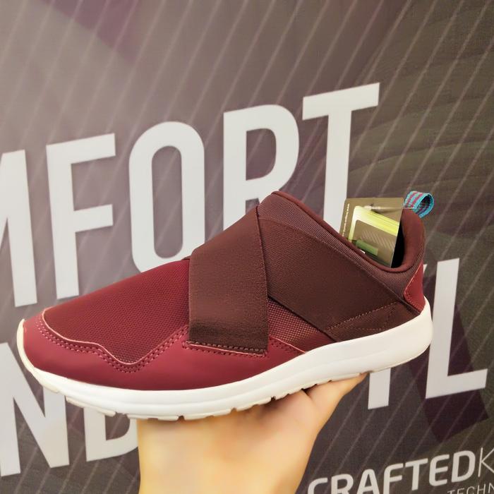 Sepatu League Merah Vault Slip on Pria Sneakers Cowo murah original