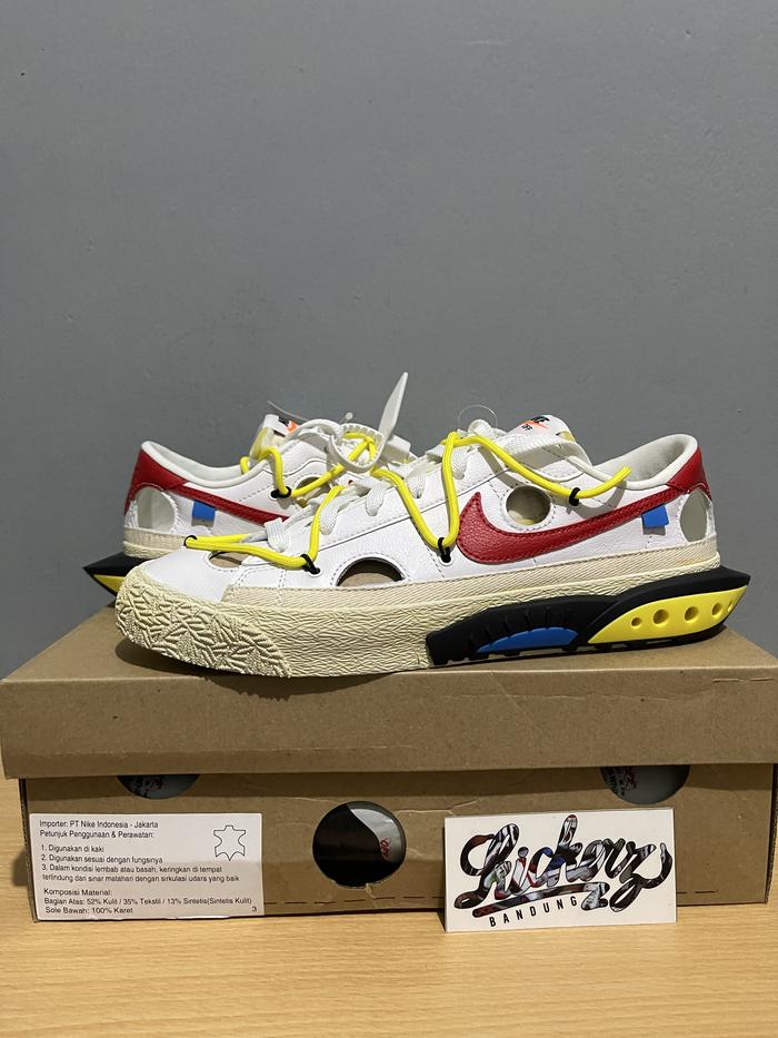 Off White x Nike Blazer Low University Red ORIGINAL