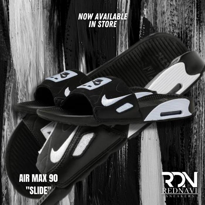NIke Air Max 90 Slide Black White Original