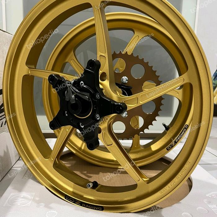 (SOLD OUT) (SOLD OUT) Velg OZ Racing Piega Kawasaki ZX25R Gold Annodize 100% Original