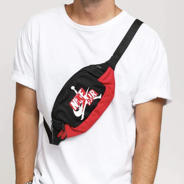 TAS SLEMPANG WAISTBAG SLING BAG AIR JORDAN BLACK ORIGINAL RESMI (BNWT)