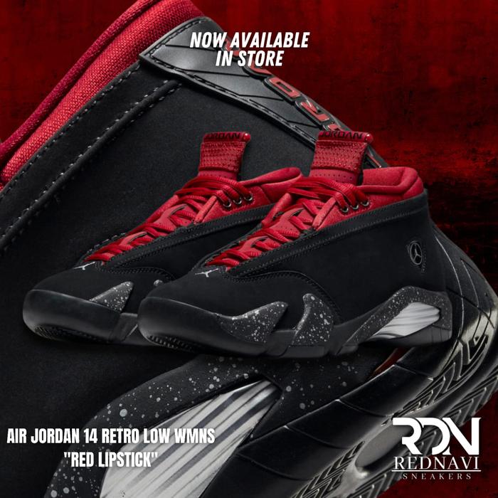 Air Jordan 14 Retro Low WMNS Red Lipstick Original
