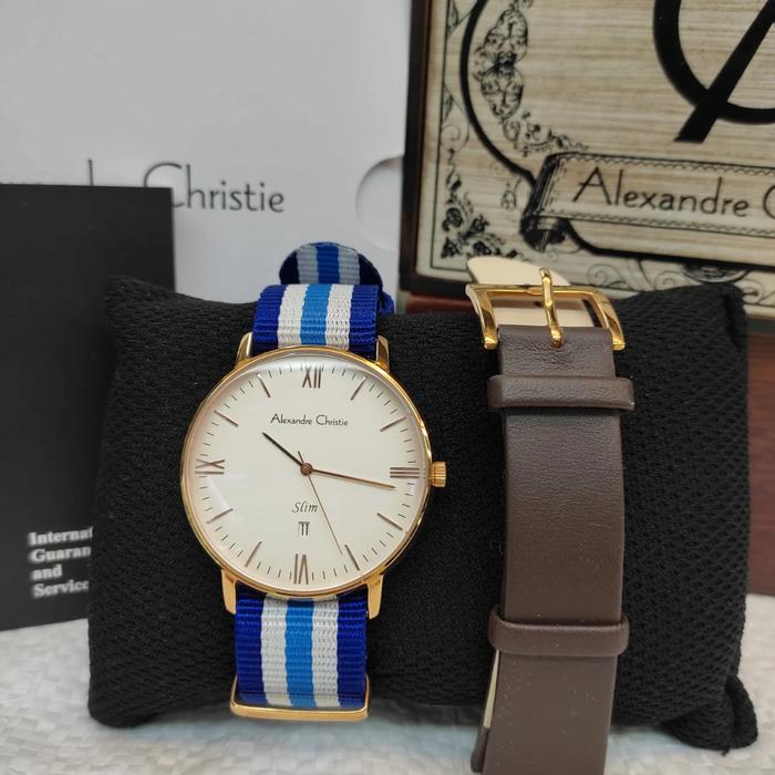 Jam Tangan Analog Pria Alexandre Christie Ac 8420 MD Stainless