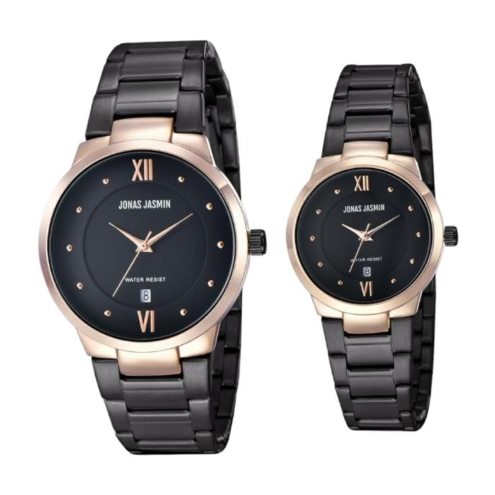 Jam Tangan Couple Original Jonas Jasmin JJ-3105ML Rantai Elegan