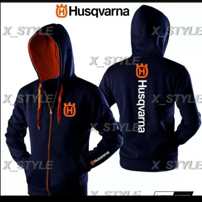 JAKET HUSQVARNA HOODIE PRIA MOTOR / JAKET MOTOR HUSQVARNA