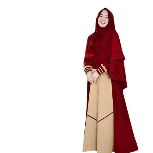 NIZAR SYARI Gamis Wanita Simple Baju Gamis Syari Modis Gamis Jumbo