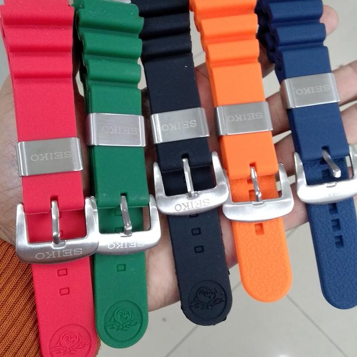 strap jam tangan Seiko silver Runner premium