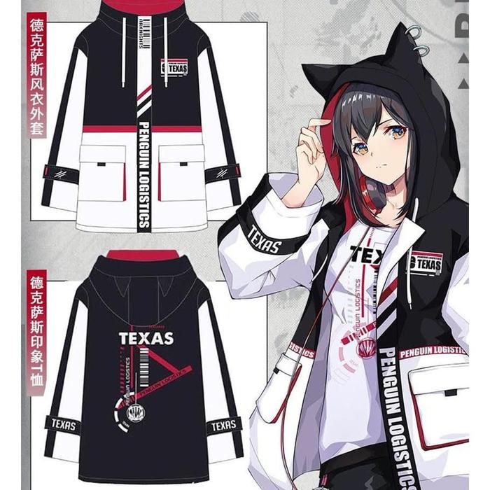 Jaket Parka Game Arknights Texas Penguin Logistic Drill