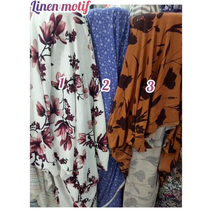 Kain linen motif linen import bahan pure linen Kemeja linen