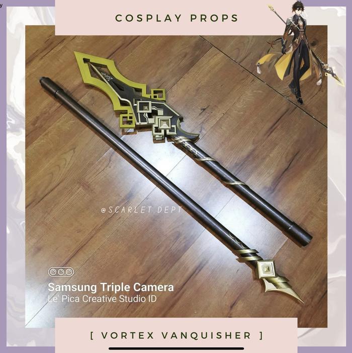 SCARLETDEPT Genshin Impact Zhongli Vortex Vanquisher Acrylic Cosplay