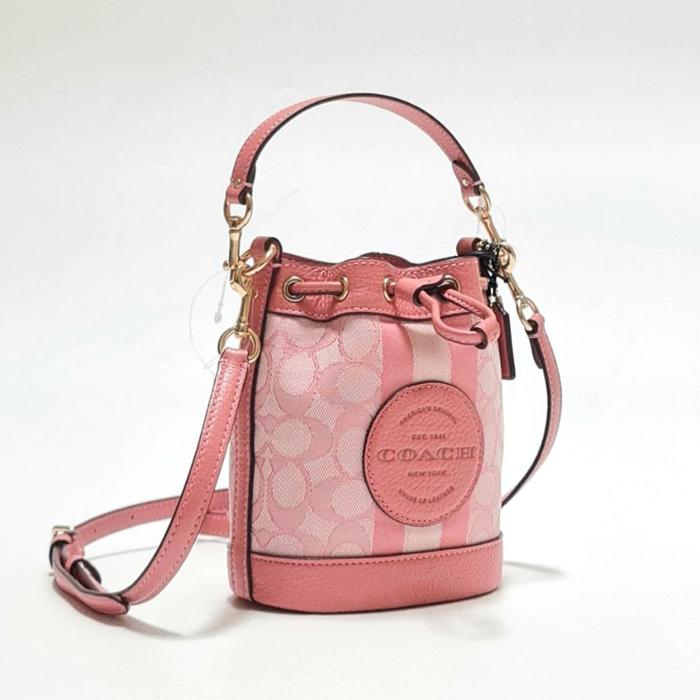 Tas Selempang Wanita Original Coach Mini Dempsey Bucket Taffy C8322