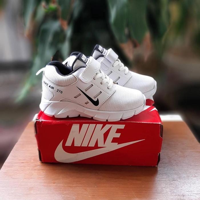 SEPATU NIKE ANAK PUTIH AIRMAX 270 IMPORT/SEPATU KIDS CEWEK COWOK25-25